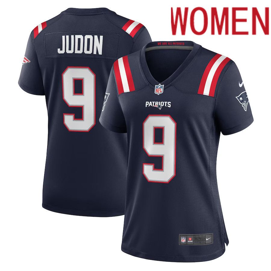 Women New England Patriots #9 Matthew Judon Nike Navy Team Game NFL Jersey